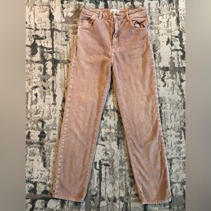 Rollas Pink Corduroy Pants High Rise Slim 26 Women’s Small